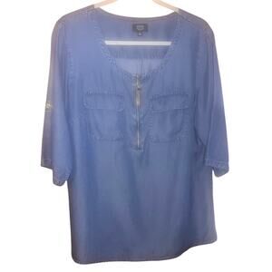 Jones New York Signature Denim Tunic Size Large